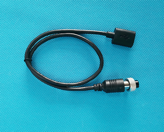 USB2.0A female TO M12-5P female extension cable