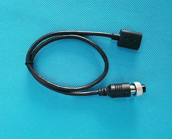 北京USB2.0A female TO M12-5P female extension cable